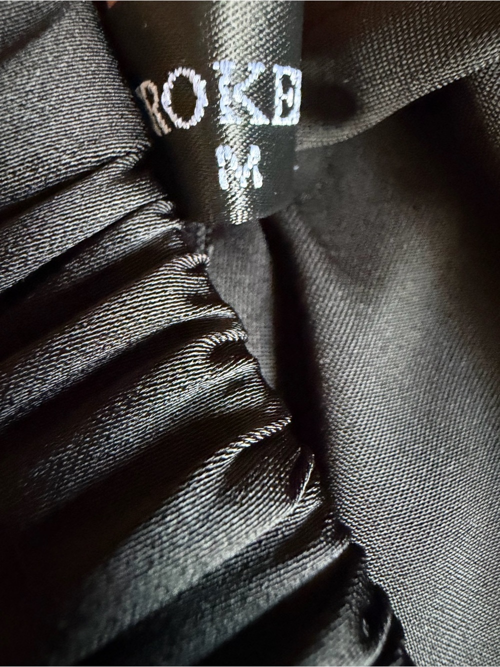 NWOT Black Strapless Satin Column Maxi Dress Black, Medium - Picture 7 of 10